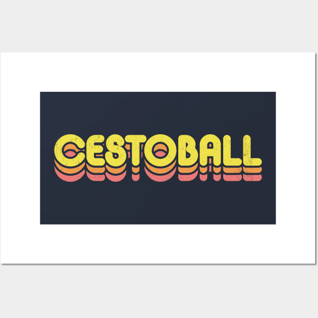 Retro Cestoball Wall Art by rojakdesigns